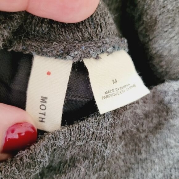 Anthro Moth Women's Ella Mock Neck Lace Back Tank Size Small - Picture 4 of 7